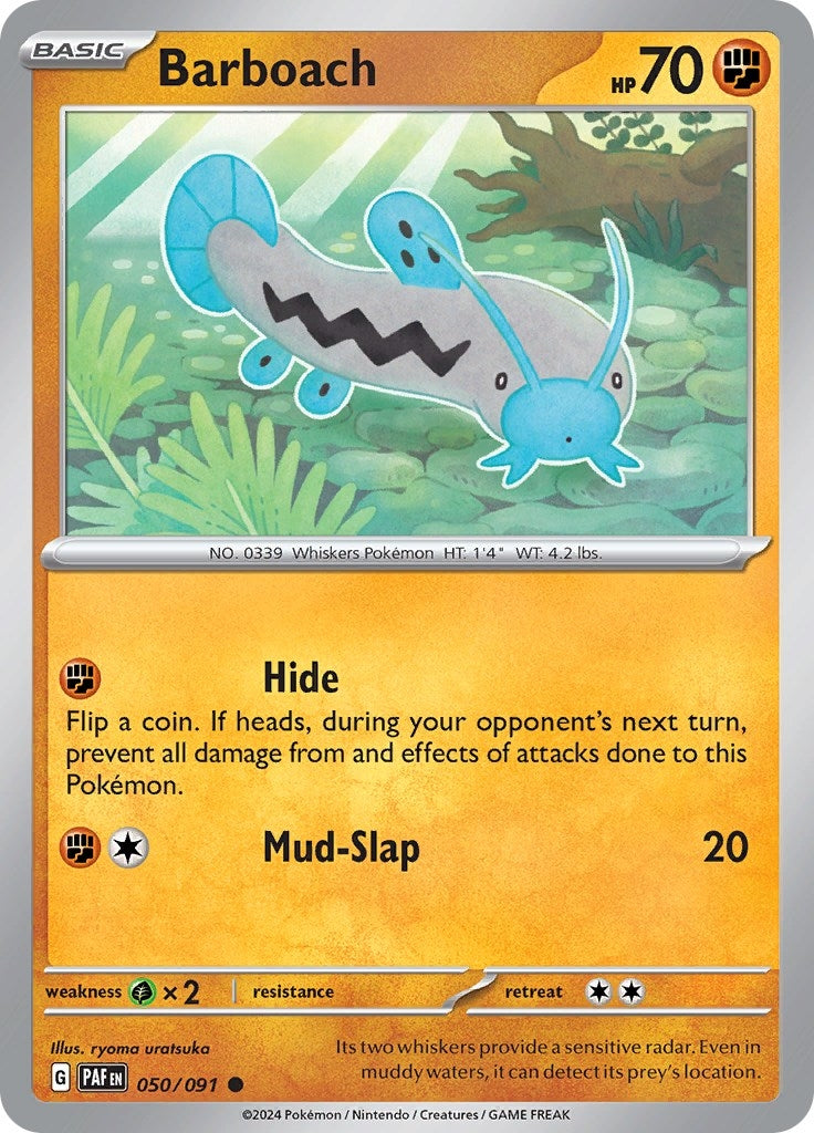 Image for Barboach (050/091) [SV: Paldean Fates] - Pokemon