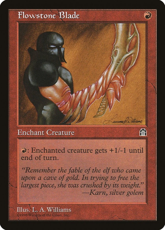 Image for Flowstone Blade [Stronghold] - Magic: The Gathering