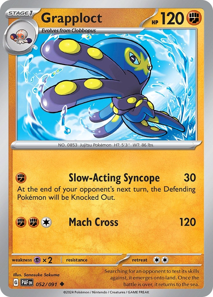 Image for Grapploct (052/091) [SV: Paldean Fates] - Pokemon