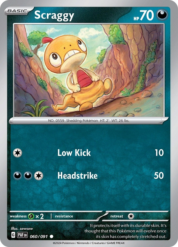 Image for Scraggy (060/091) [SV: Paldean Fates] - Pokemon