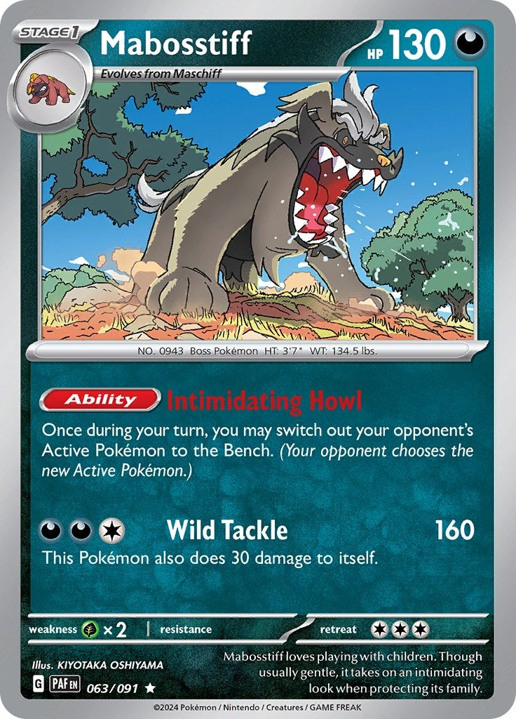Image for Mabosstiff (063/091) [SV: Paldean Fates] - Pokemon