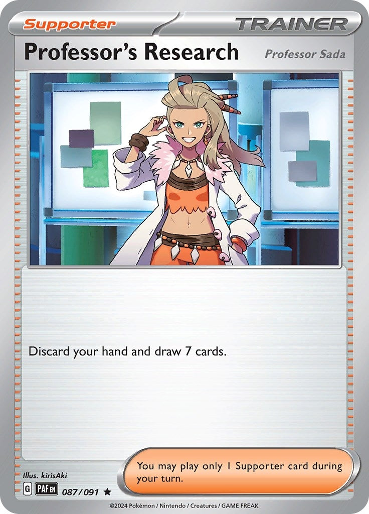 Image for Professor's Research (087/091) [SV: Paldean Fates] - Pokemon