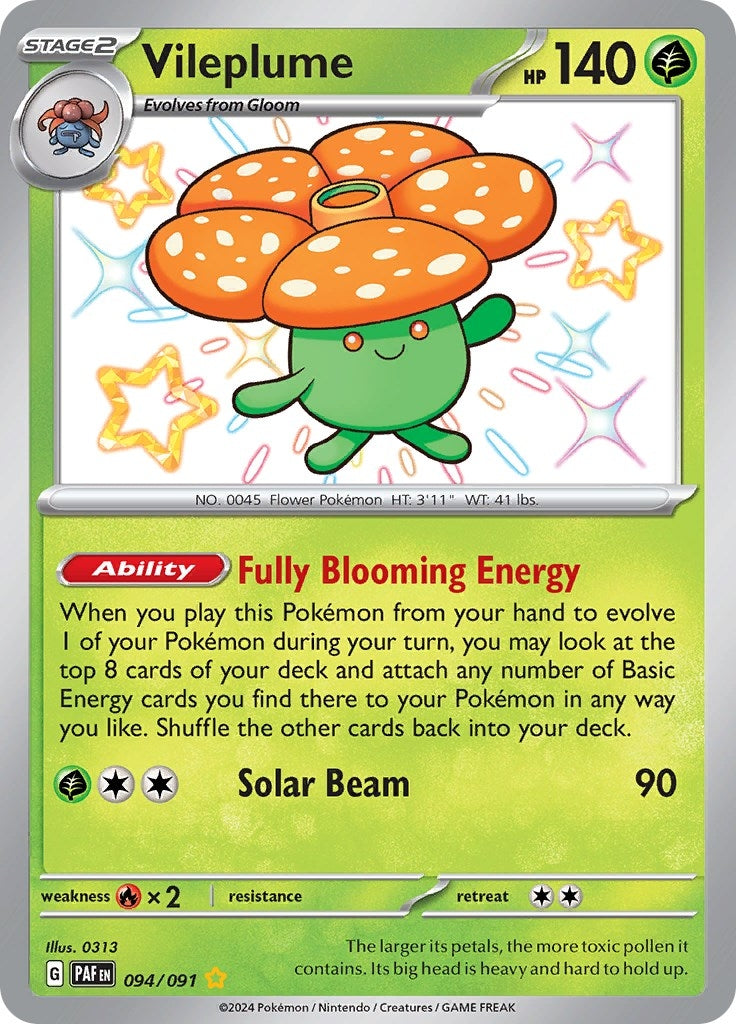 Image for Vileplume (094/091) [SV: Paldean Fates] - Pokemon