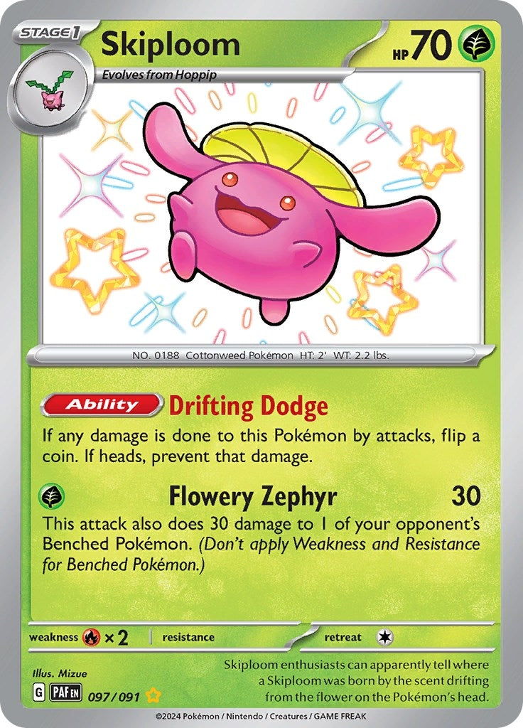 Image for Skiploom (097/091) [SV: Paldean Fates] - Pokemon