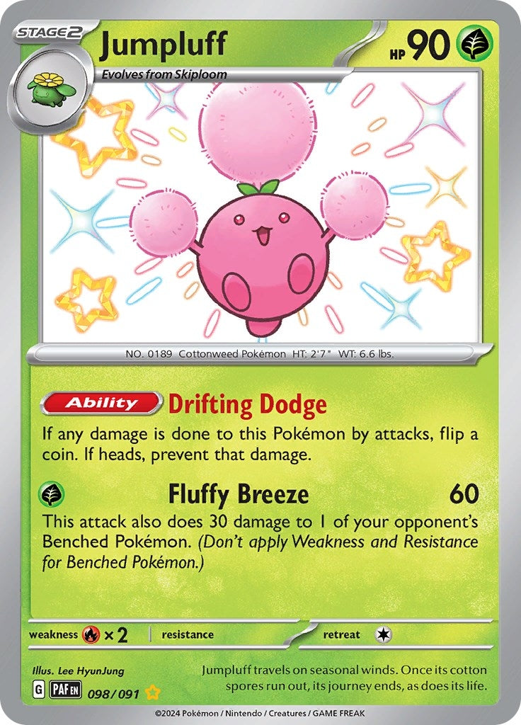 Image for Jumpluff (098/091) [SV: Paldean Fates] - Pokemon