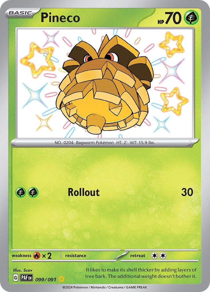Image for Pineco (099/091) [SV: Paldean Fates] - Pokemon