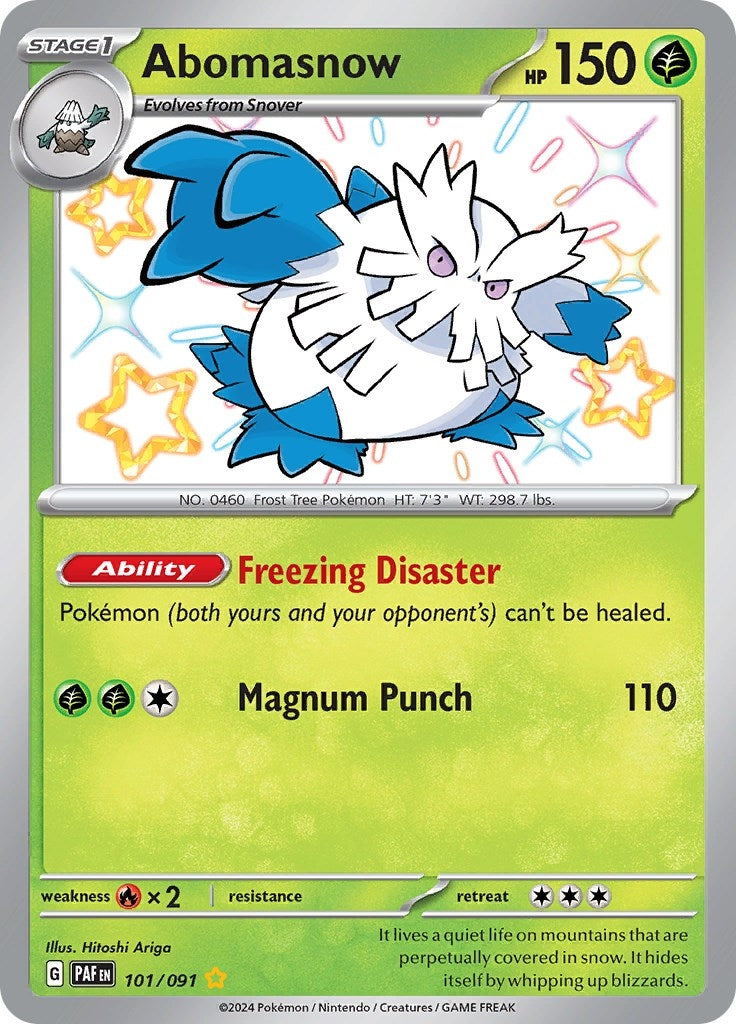 Image for Abomasnow (101/091) [SV: Paldean Fates] - Pokemon