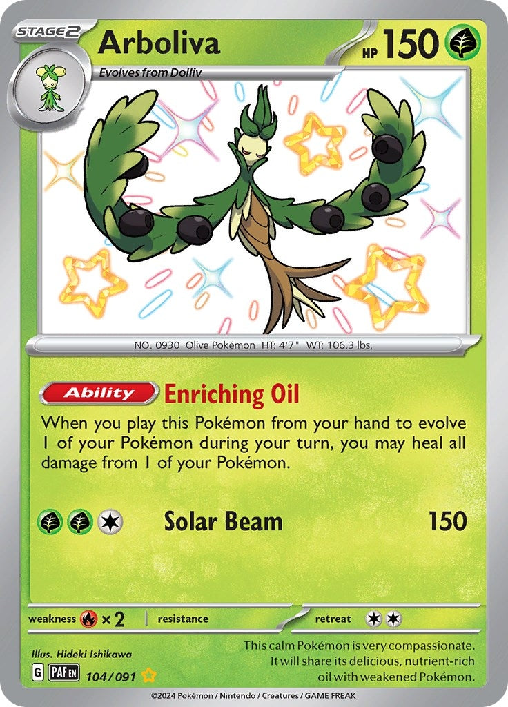 Image for Arboliva (104/091) [SV: Paldean Fates] - Pokemon