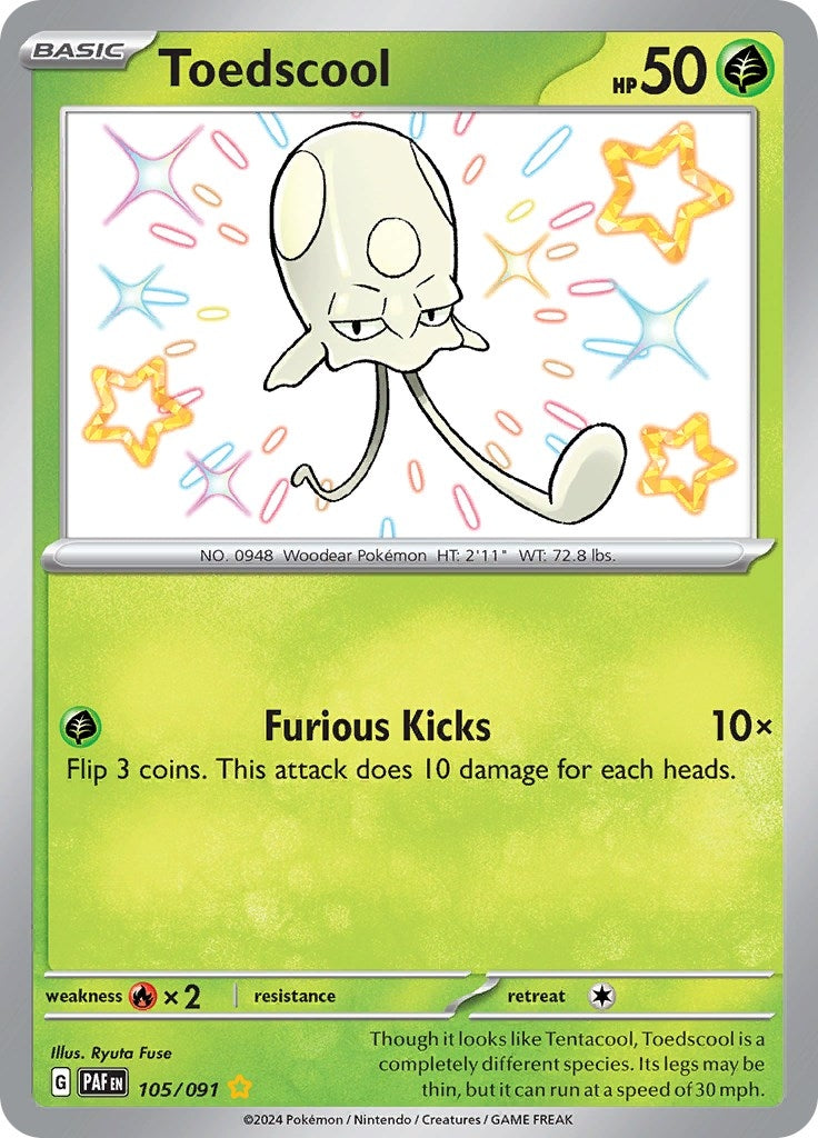 Image for Toedscool (105/091) [SV: Paldean Fates] - Pokemon