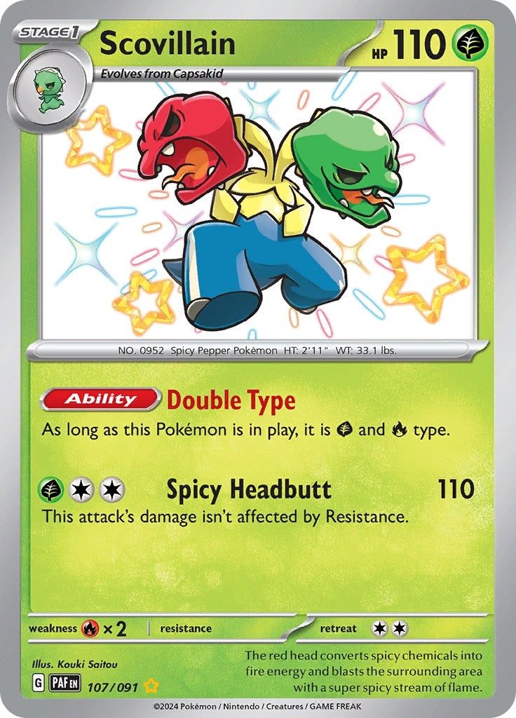 Image for Scovillain (107/091) [SV: Paldean Fates] - Pokemon
