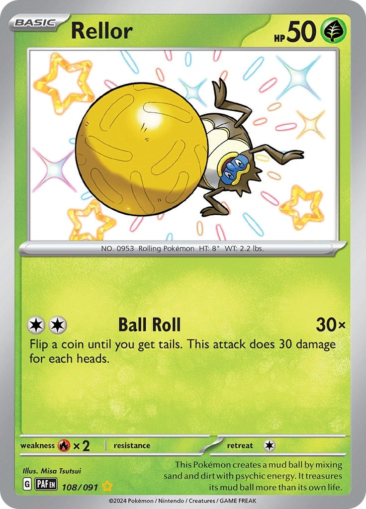 Image for Rellor (108/091) [SV: Paldean Fates] - Pokemon