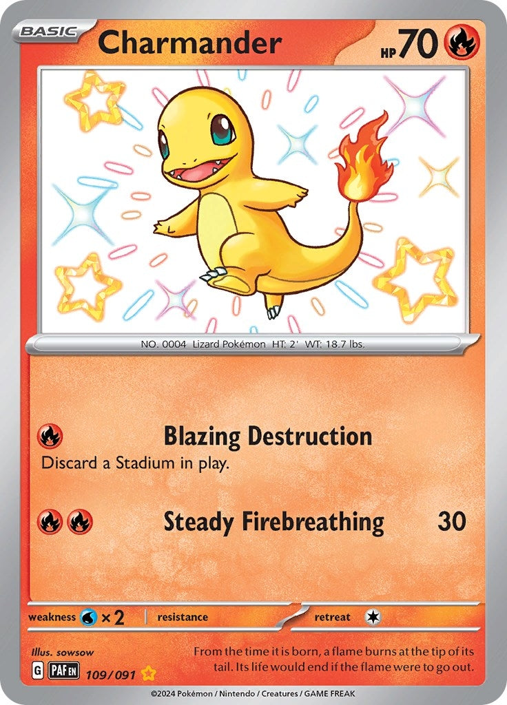 Image for Charmander (109/091) [SV: Paldean Fates] - Pokemon