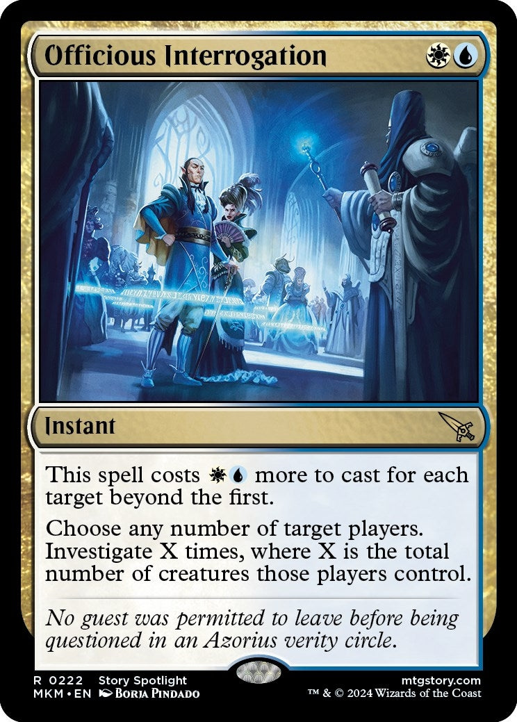 Image for Officious Interrogation (222) [Murders at Karlov Manor] - Magic: The Gathering