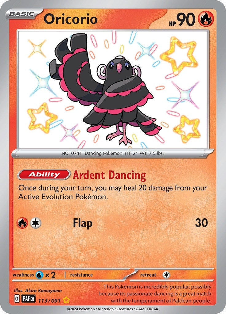 Image for Oricorio (113/091) [SV: Paldean Fates] - Pokemon
