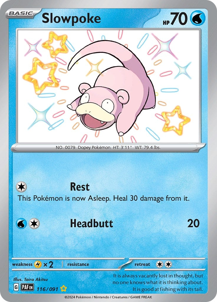 Image for Slowpoke (116/091) [SV: Paldean Fates] - Pokemon