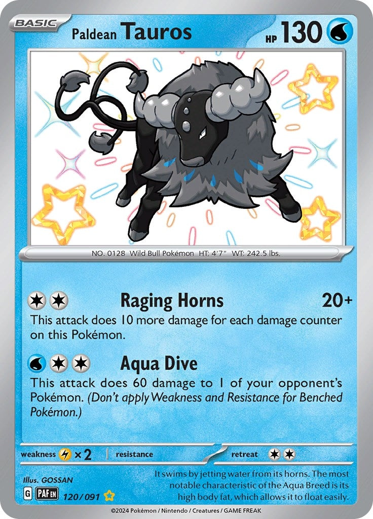 Image for Paldean Tauros (120/091) [SV: Paldean Fates] - Pokemon