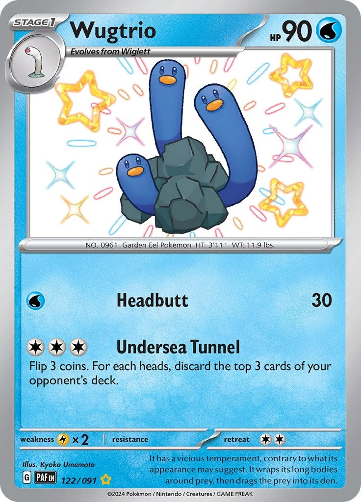 Image for Wugtrio (122/091) [SV: Paldean Fates] - Pokemon