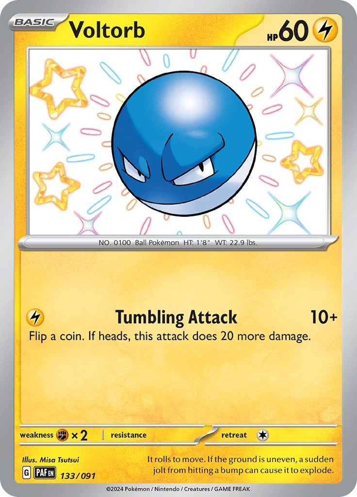 Image for Voltorb (133/091) [SV: Paldean Fates] - Pokemon