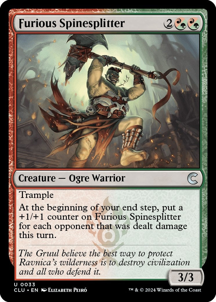 Image for Furious Spinesplitter (33) [Ravnica: Clue Edition] - Magic: The Gathering