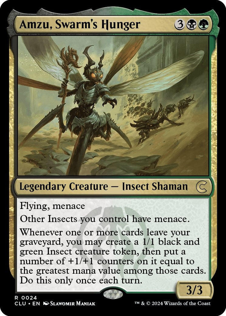 Image for Amzu, Swarm's Hunger (24) [Ravnica: Clue Edition] - Magic: The Gathering