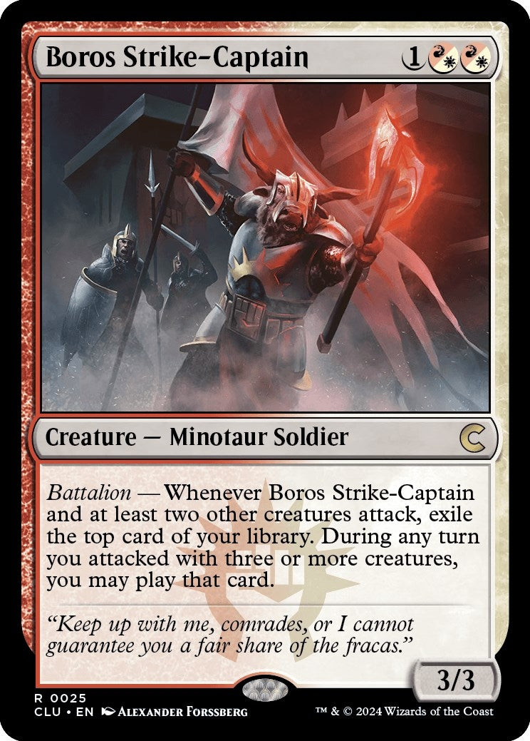 Image for Boros Strike-Captain (25) [Ravnica: Clue Edition] - Magic: The Gathering