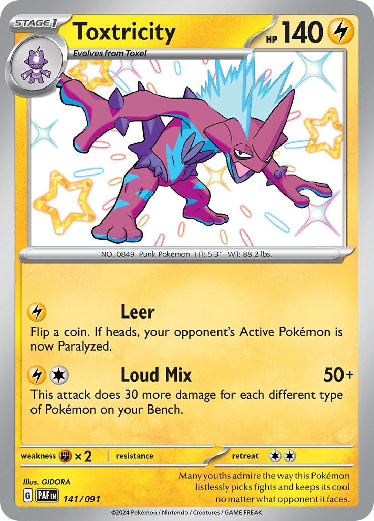 Image for Toxtricity (141/091) [SV: Paldean Fates] - Pokemon