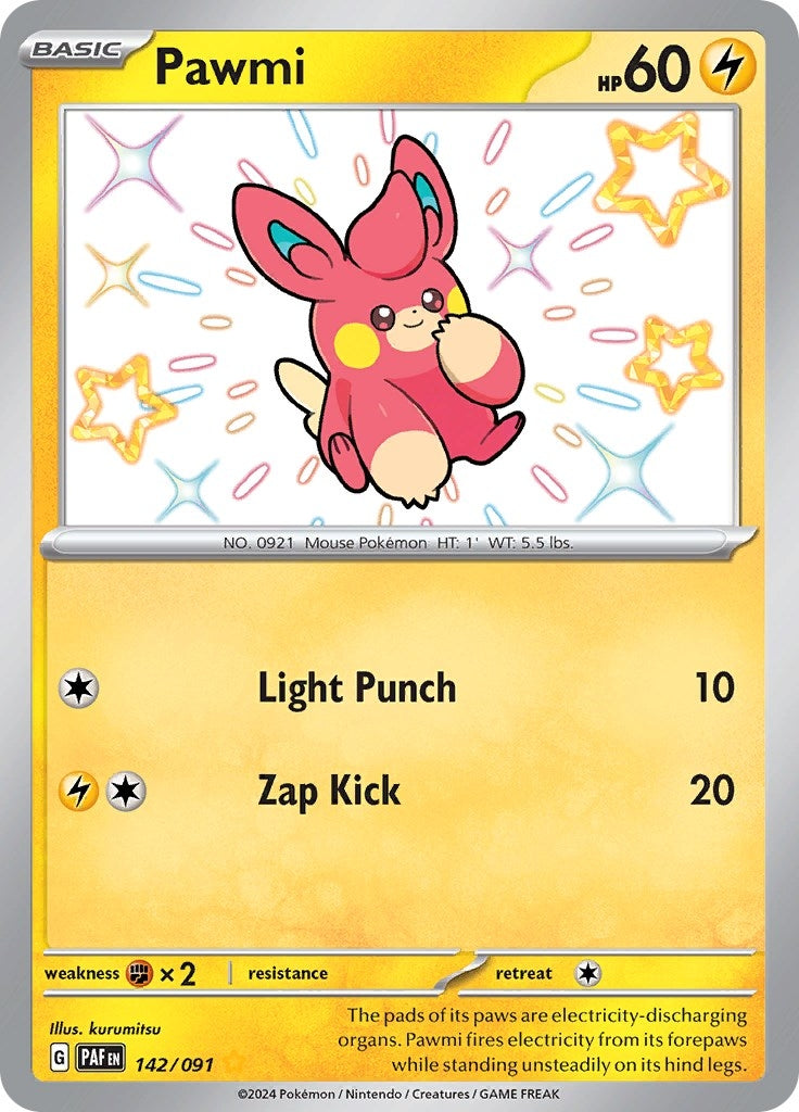 Image for Pawmi (142/091) [SV: Paldean Fates] - Pokemon