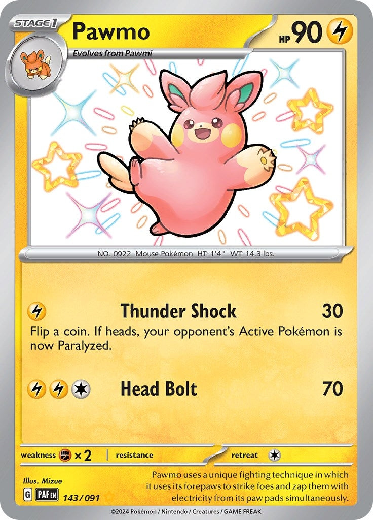 Image for Pawmo (143/091) [SV: Paldean Fates] - Pokemon