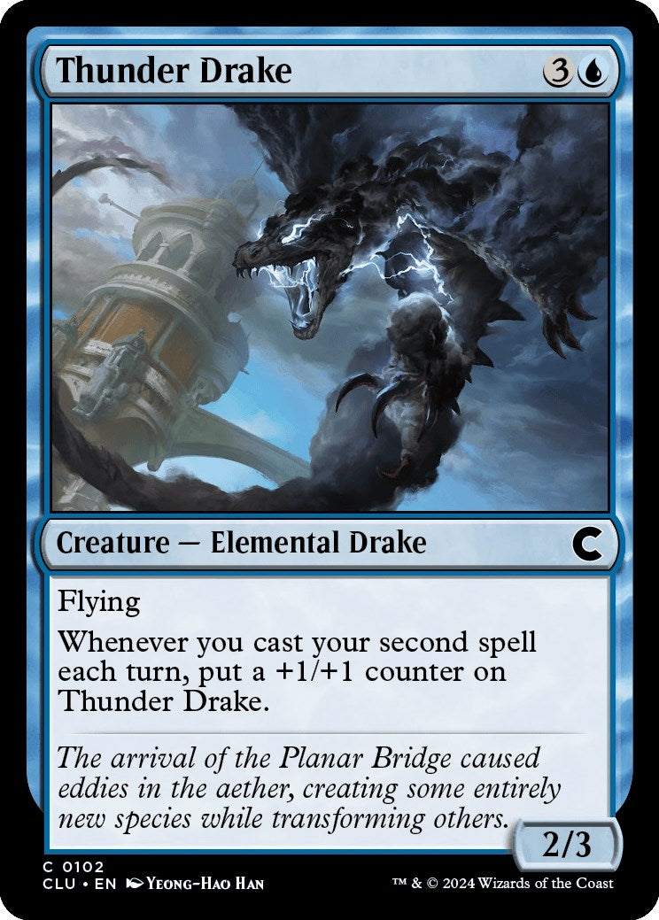 Image for Thunder Drake (102) [Ravnica: Clue Edition] - Magic: The Gathering