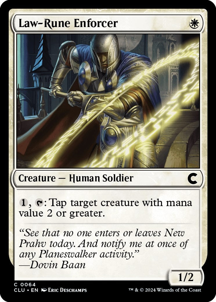 Image for Law-Rune Enforcer (64) [Ravnica: Clue Edition] - Magic: The Gathering