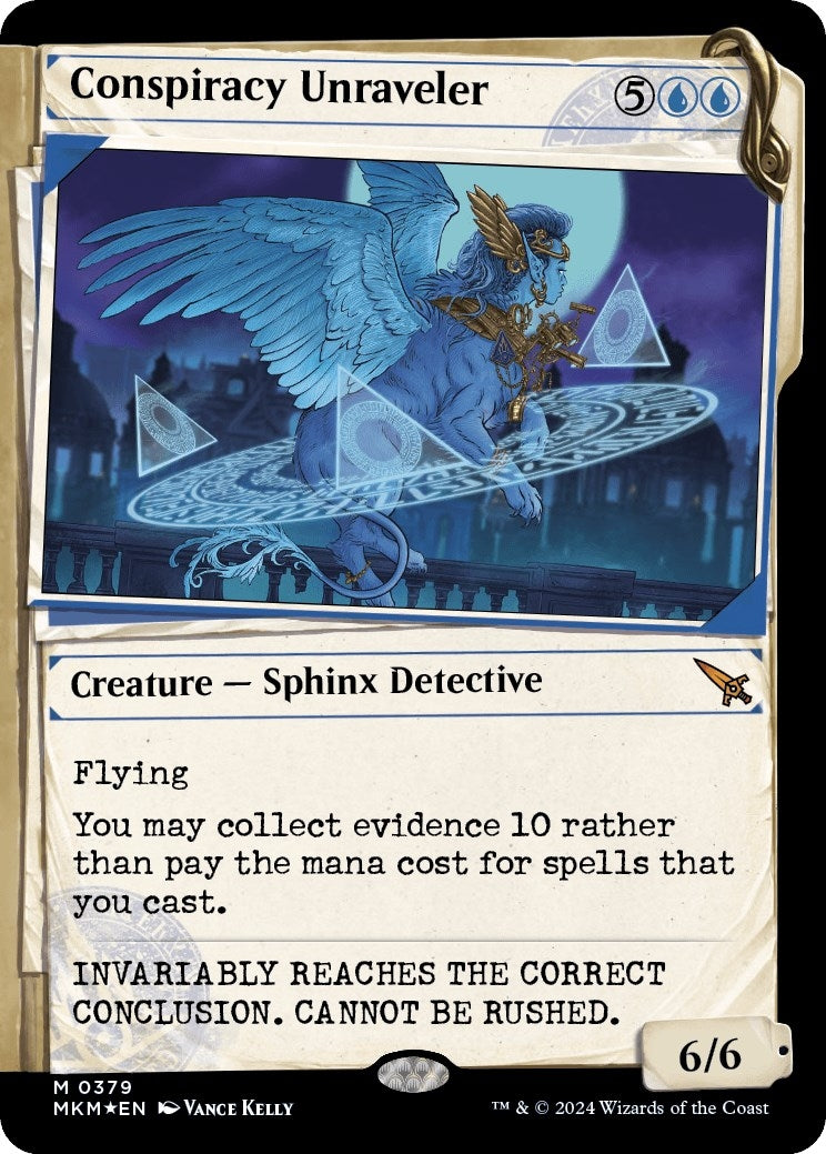 Image for Conspiracy Unraveler (Showcase) (Invisible Ink) (379) [Murders at Karlov Manor] - Magic: The Gathering