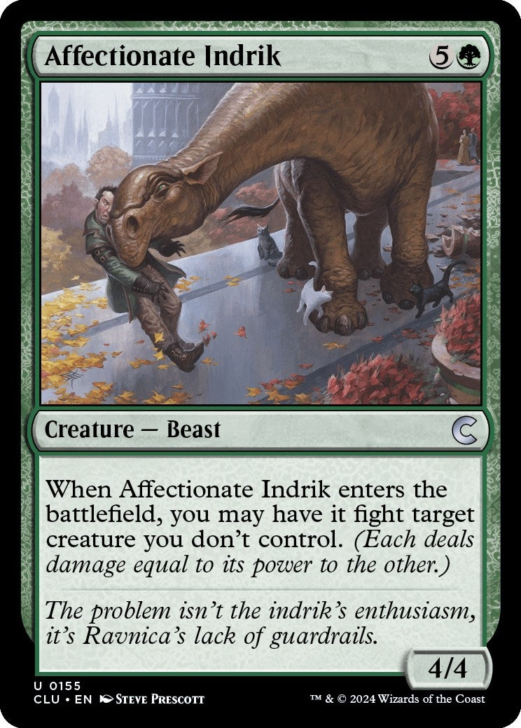 Image for Affectionate Indrik (155) [Ravnica: Clue Edition] - Magic: The Gathering