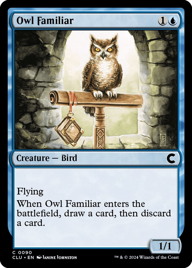 Image for Owl Familiar (90) [Ravnica: Clue Edition] - Magic: The Gathering
