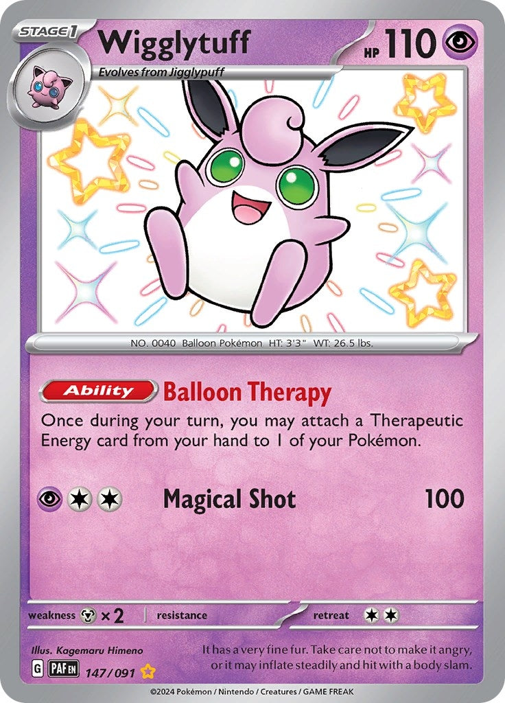 Wigglytuff (147/091) [SV: Paldean Fates]
