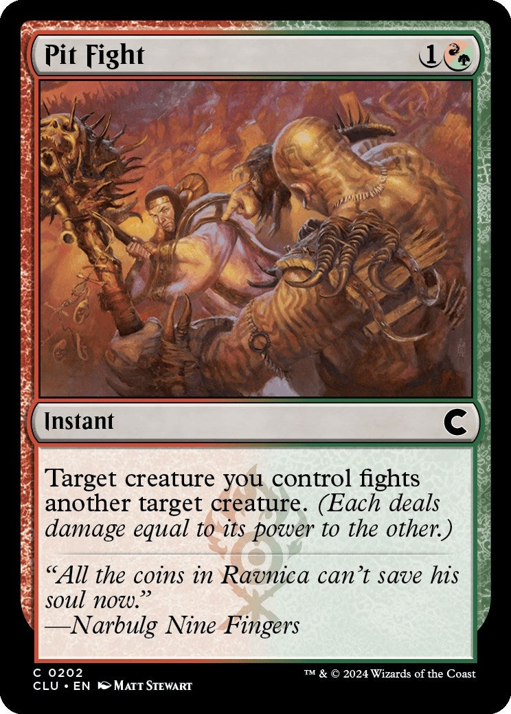Image for Pit Fight (202) [Ravnica: Clue Edition] - Magic: The Gathering