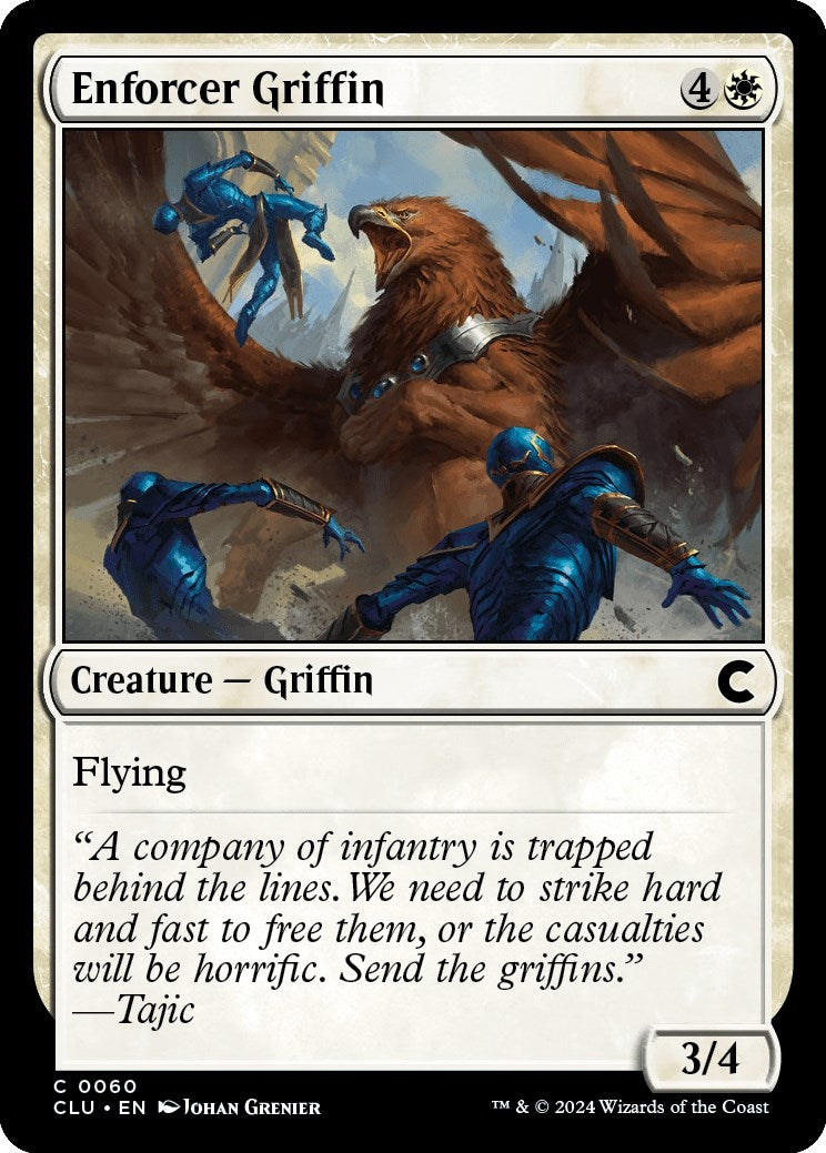 Image for Enforcer Griffin (60) [Ravnica: Clue Edition] - Magic: The Gathering