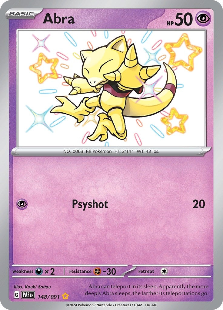 Image for Abra (148/091) [SV: Paldean Fates] - Pokemon