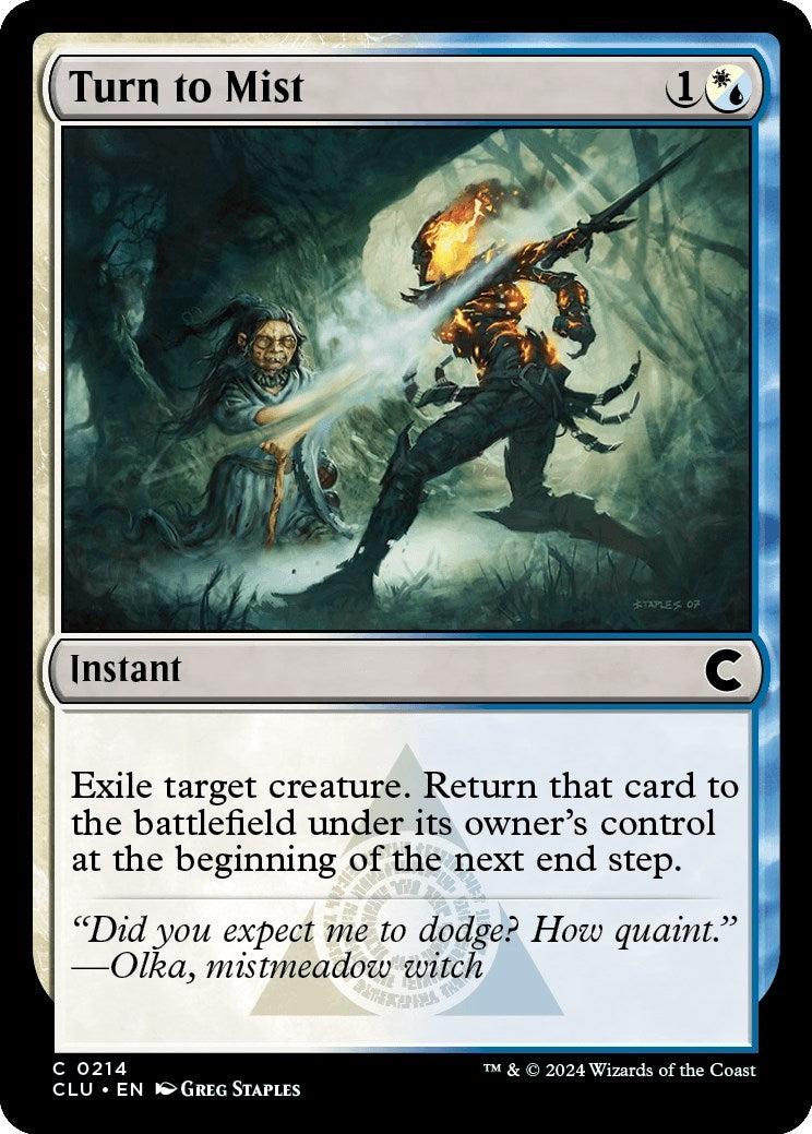 Image for Turn to Mist (214) [Ravnica: Clue Edition] - Magic: The Gathering