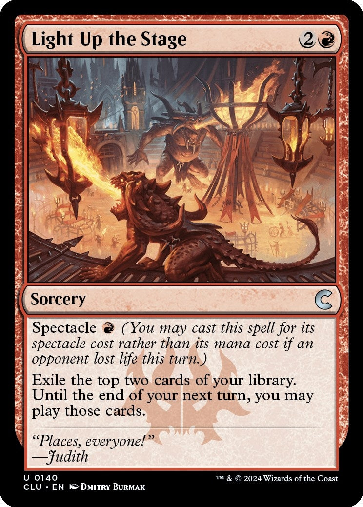 Image for Light Up the Stage (140) [Ravnica: Clue Edition] - Magic: The Gathering