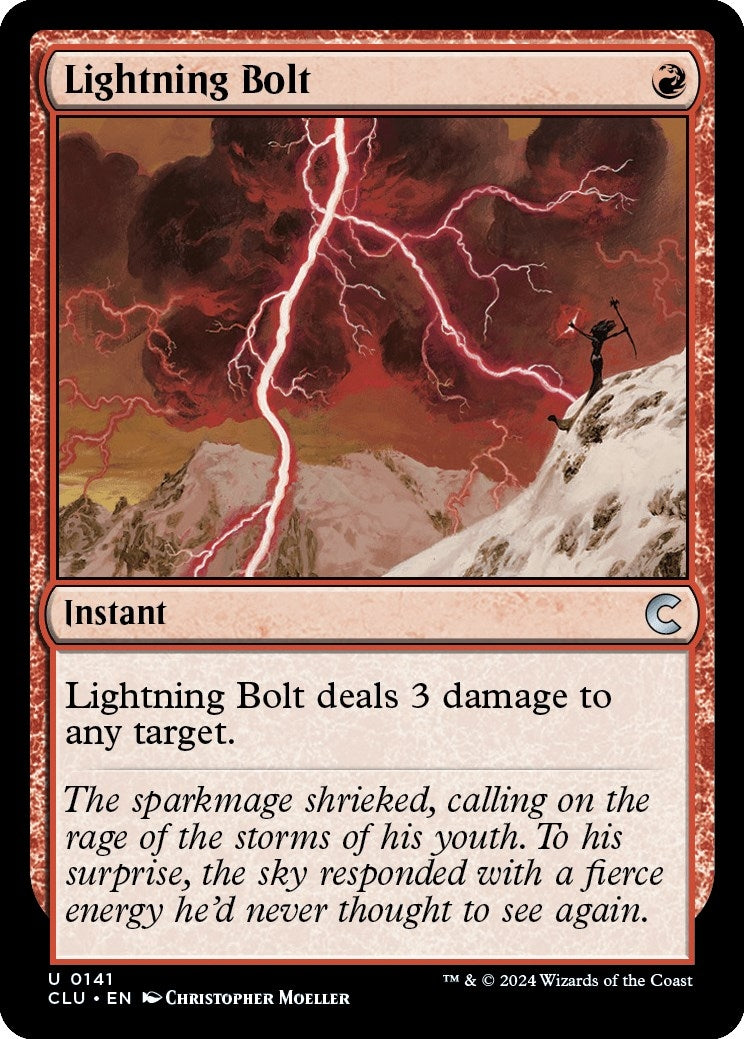 Image for Lightning Bolt (141) [Ravnica: Clue Edition] - Magic: The Gathering