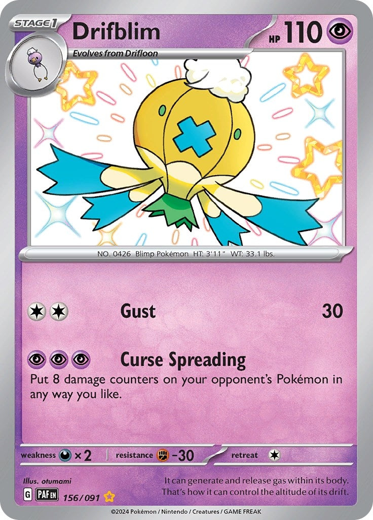 Image for Drifblim (156/091) [SV: Paldean Fates] - Pokemon