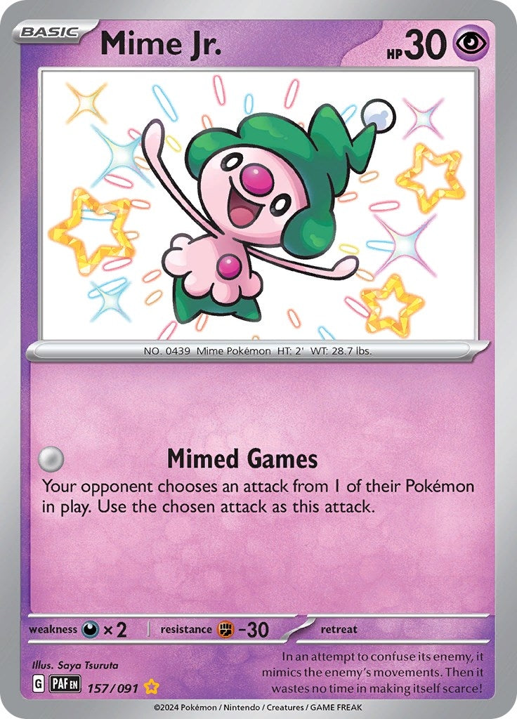Image for Mime Jr. (157/091) [SV: Paldean Fates] - Pokemon