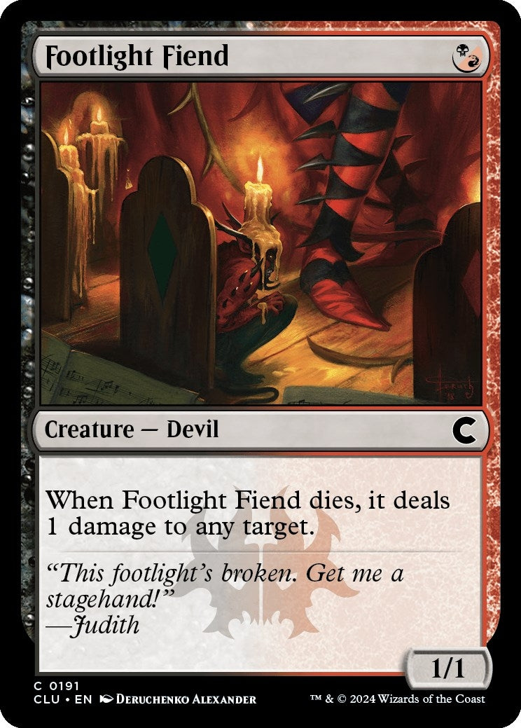 Image for Footlight Fiend (191) [Ravnica: Clue Edition] - Magic: The Gathering