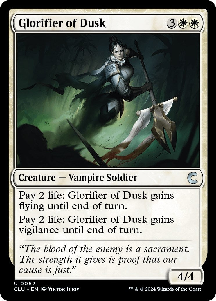 Image for Glorifier of Dusk (62) [Ravnica: Clue Edition] - Magic: The Gathering