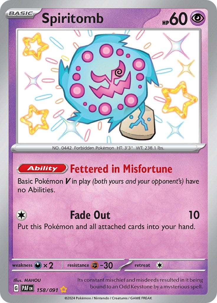 Image for Spiritomb (158/091) [SV: Paldean Fates] - Pokemon