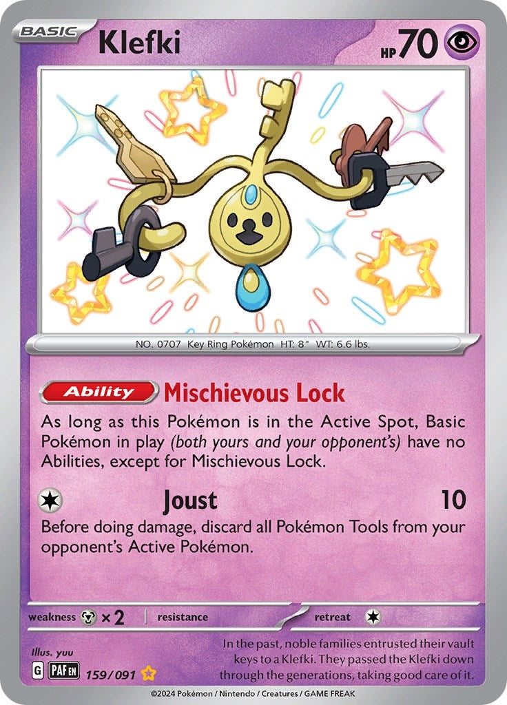 Image for Klefki (159/091) [SV: Paldean Fates] - Pokemon