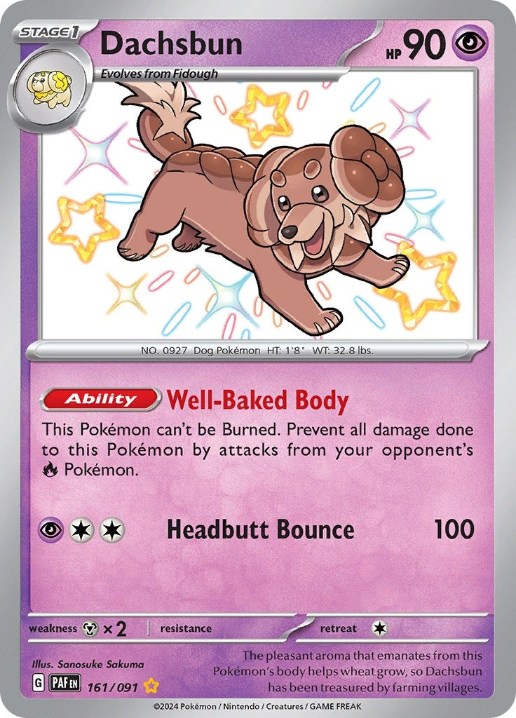 Image for Dachsbun (161/091) [SV: Paldean Fates] - Pokemon
