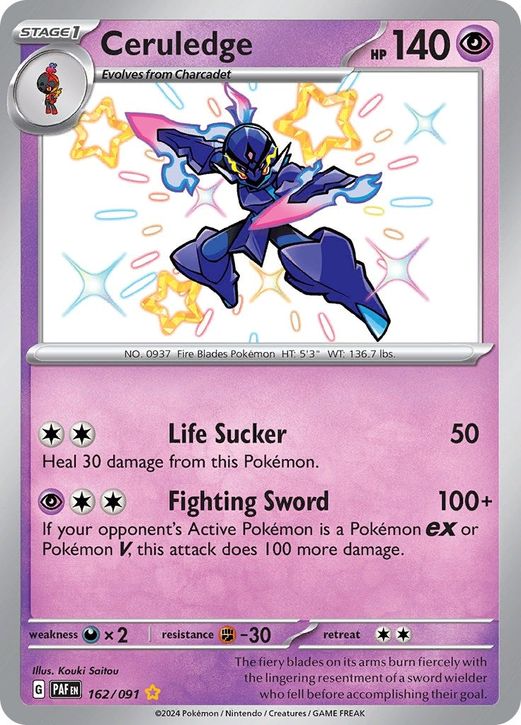 Image for Ceruledge (162/091) [SV: Paldean Fates] - Pokemon