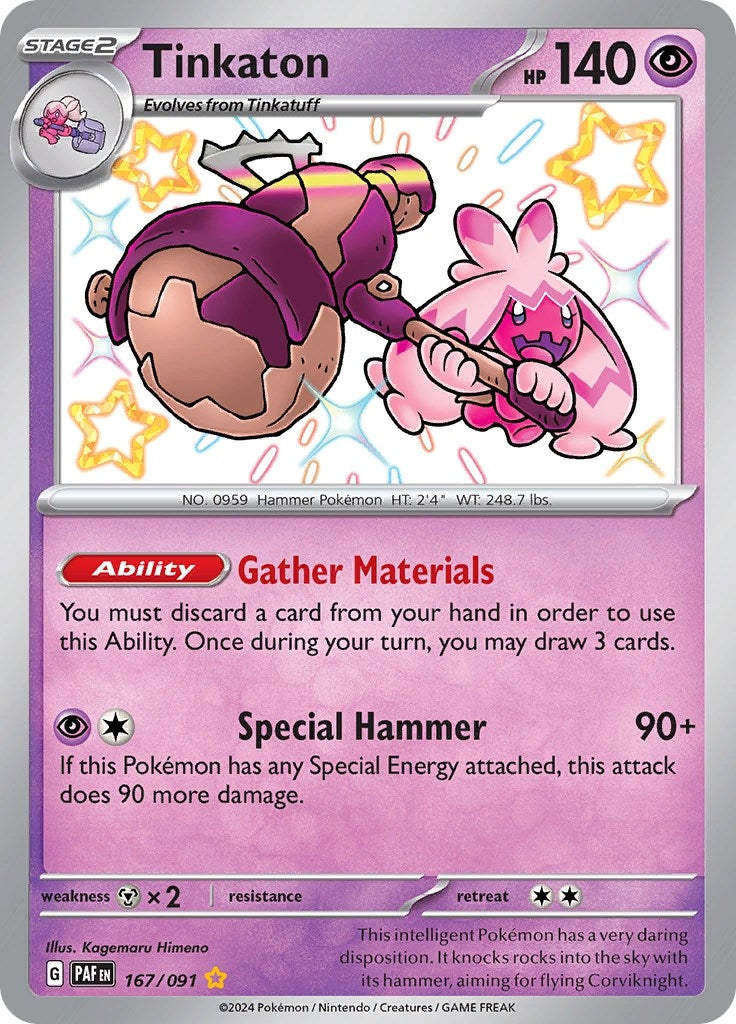 Image for Tinkaton (167/091) [SV: Paldean Fates] - Pokemon