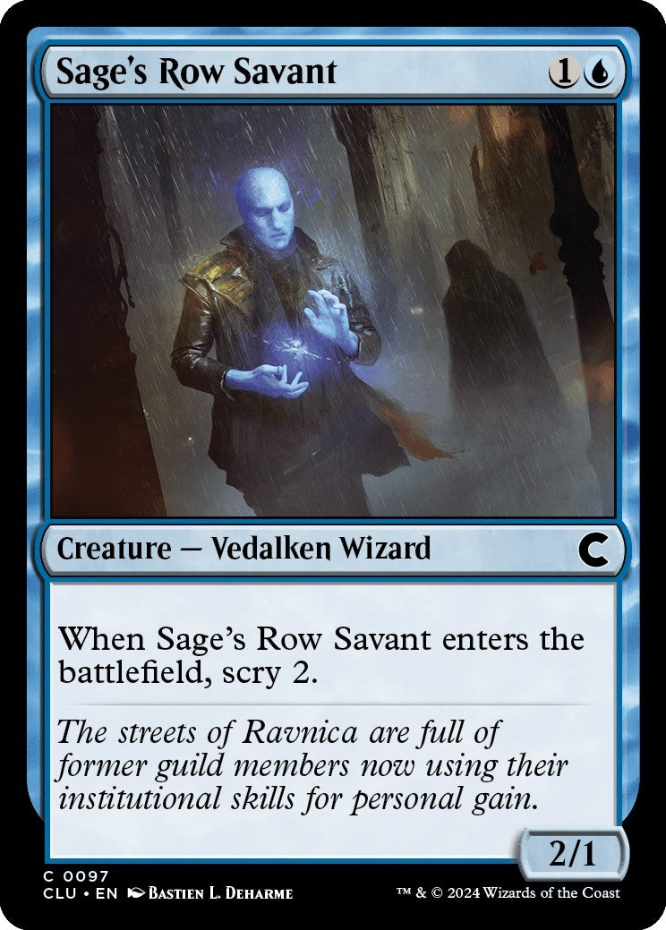 Image for Sage's Row Savant (97) [Ravnica: Clue Edition] - Magic: The Gathering